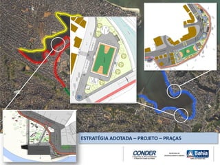 ESTRATÉGIA ADOTADA – PROJETO – PRAÇAS
 