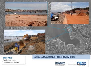 ORLA AZUL
Trecho em obra
São João do Cabrito
ESTRATÉGIA ADOTADA – TRECHOS EM OBRA
 