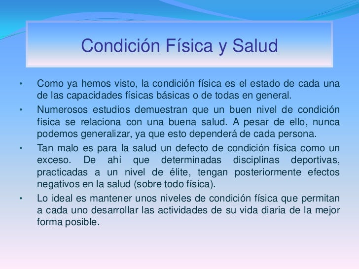 Condición física y salud (1º ESO)