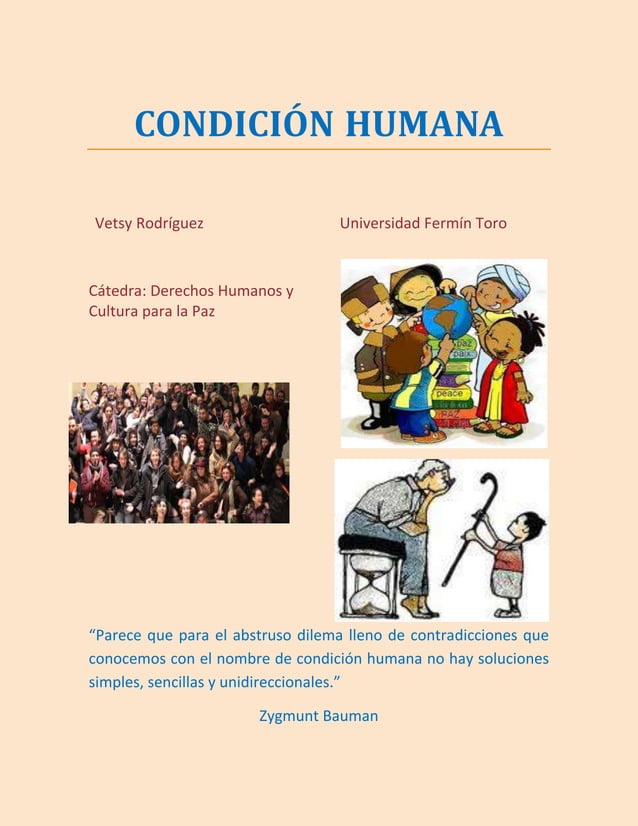 CONDICIÓN HUMANA