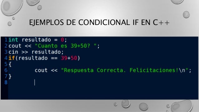 Condicional if en c++