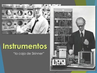 “la caja de Skinner”
 