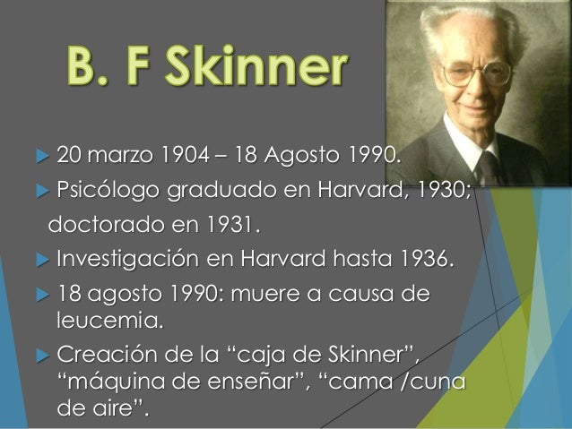 Condicionamiento operante según B.F Skinner