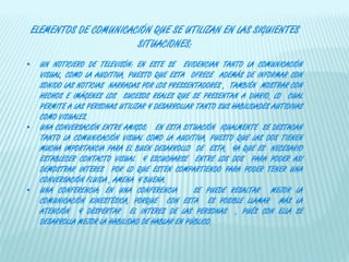 Condiciones de la comunicación