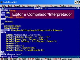 Editor e Compilador/Interpretador
 