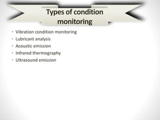 Condition monitoring | PPTX | Cameras and Camcorders | Consumer Electronics