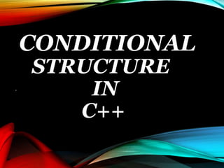 Conditional statement c++ | PPT