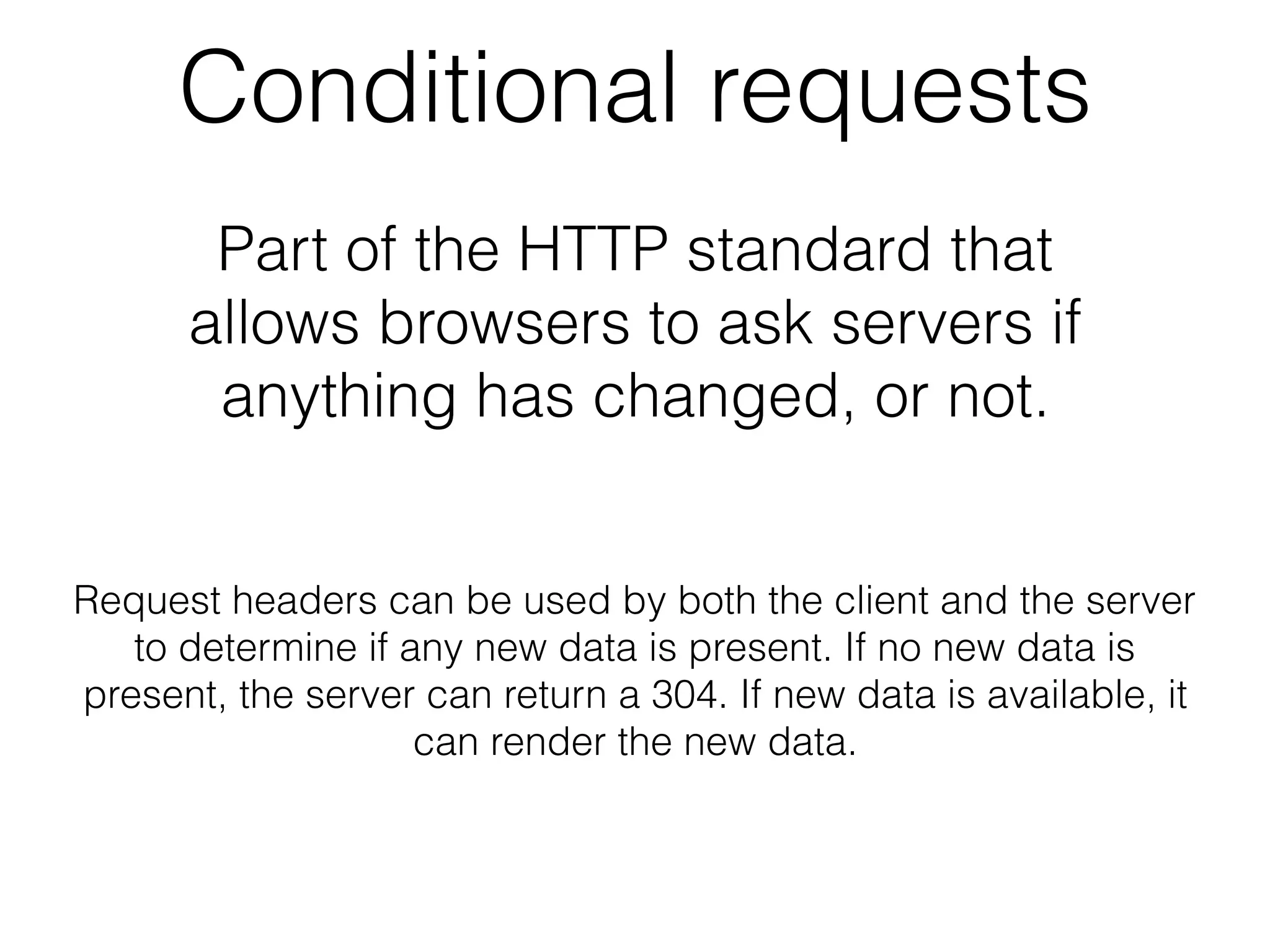 Conditional get ppt