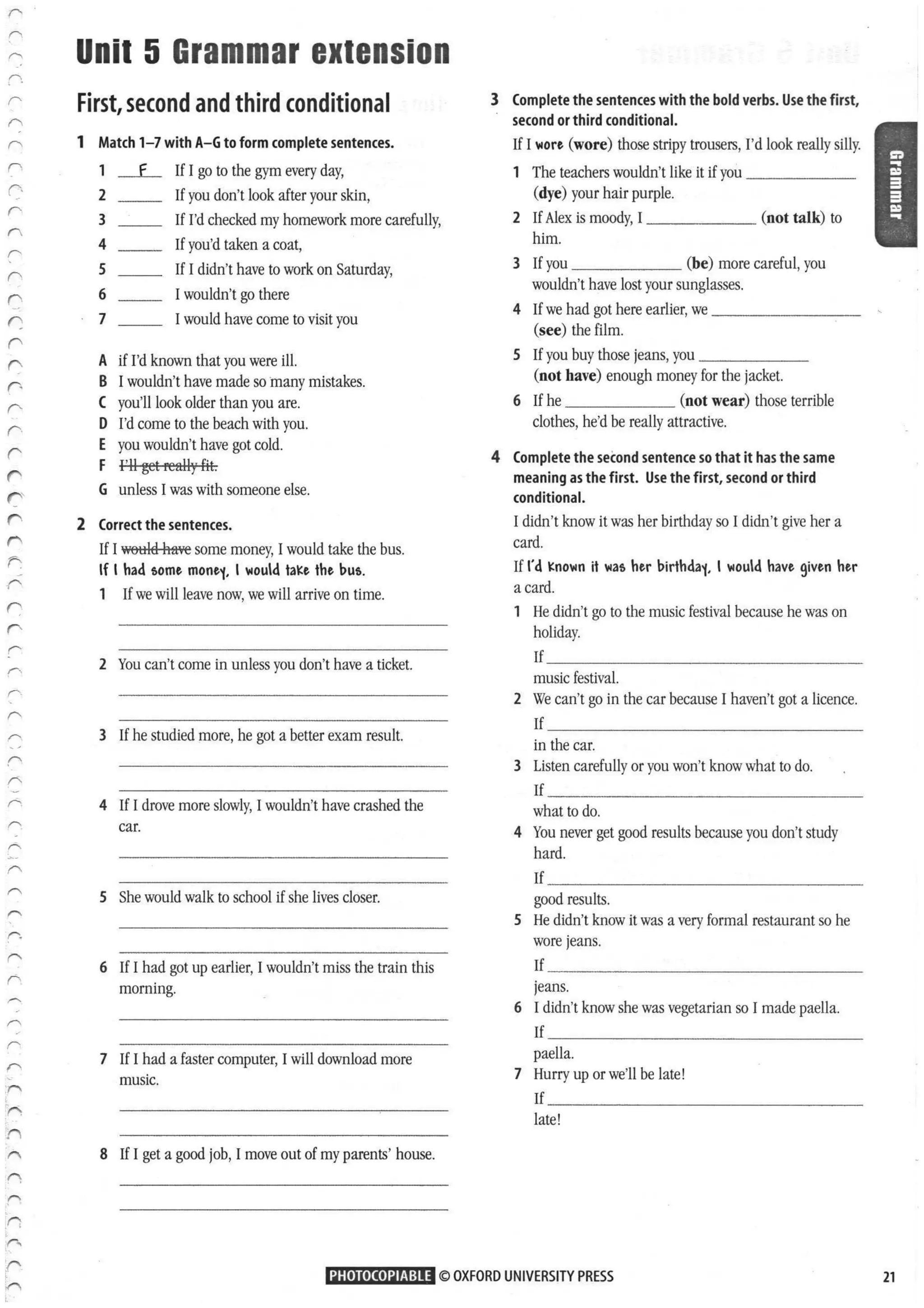 If-clauses übungen Typ 1 2 3 Pdf Mit Lösung Conditional sentences 1 2 3 | PDF
