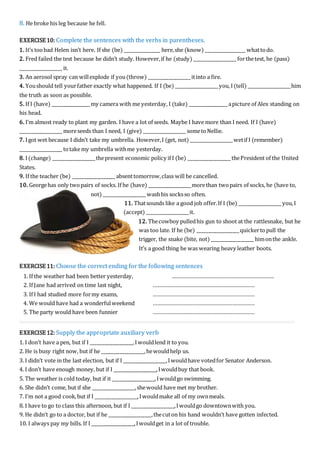 Conditional sentences- | DOCX