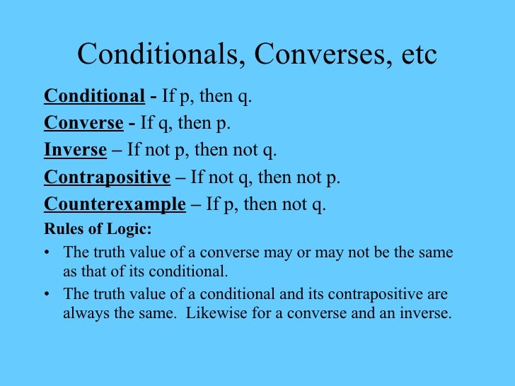converse inverse or contrapositive
