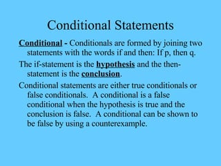 Conditional Statements ,[object Object],[object Object],[object Object]