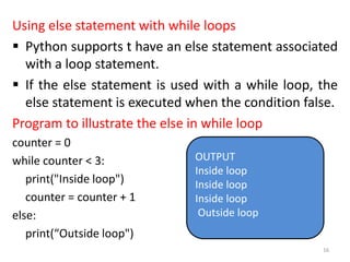 Conditional and control statement | PPT