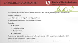 conditional assessment of in service HDPE pipelines | PDF