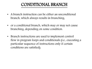 Conditional branches | PPTX
