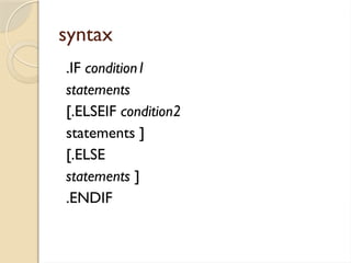 Conditional Flow Control Directive.pptxx | PPT