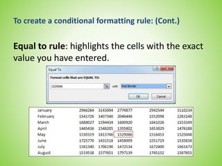 Conditional formatting | PPTX