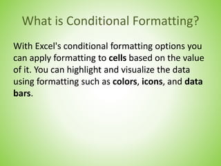Conditional formatting | PPTX