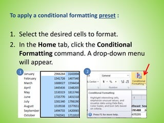 Conditional formatting | PPT