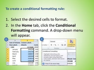 Conditional formatting | PPTX