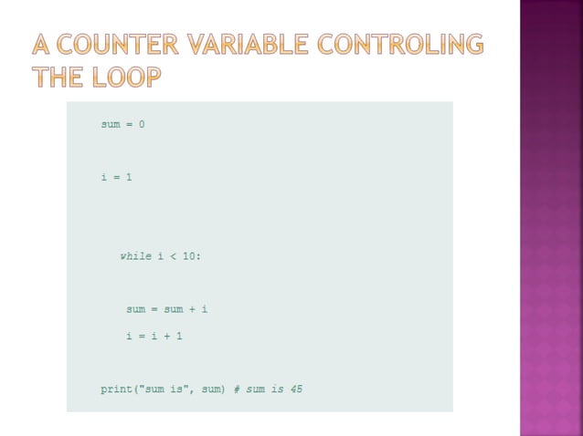 Conditional Loops Python | PPT