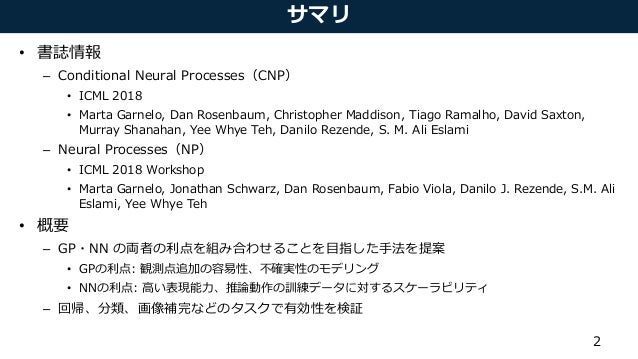 Conditional Neural Processes Conditional Neural Processes