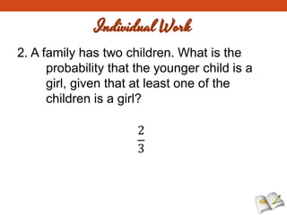 Conditional Probability Kids Example Conditional Probability | PDF