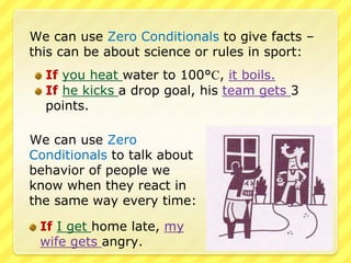 Conditionals. types 0 1 | PPTX