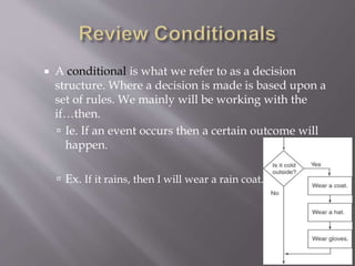Decision Structures | PPT