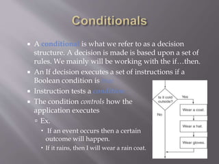 Conditionals | PPTX
