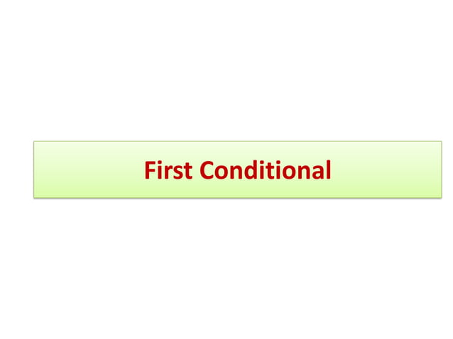 Conditionals | PPT