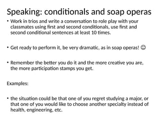Mastering First and Second Conditionals with Practical Exercises | PPTX