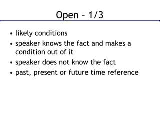 Expressing Conditions in English | PPSX