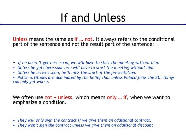Expressing Conditions in English