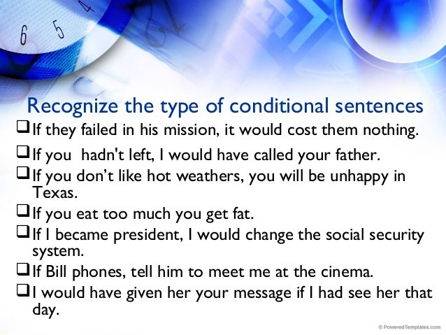 Conditional Sentences