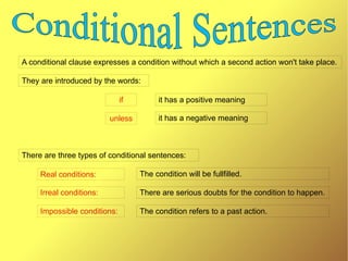 Conditional sentences | PPT