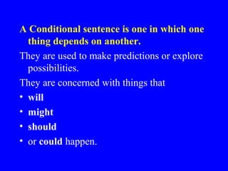 Conditional sentences | PPT