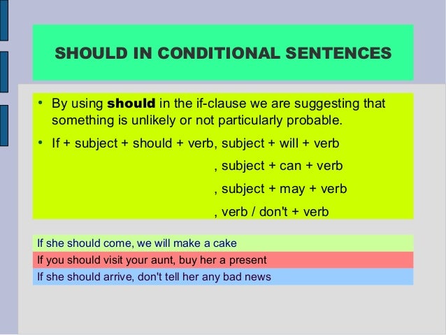 Conditional sentences