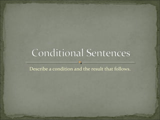 Conditional sentences | PPT