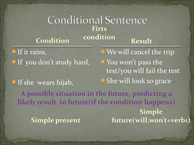 Conditional sentences | PPT