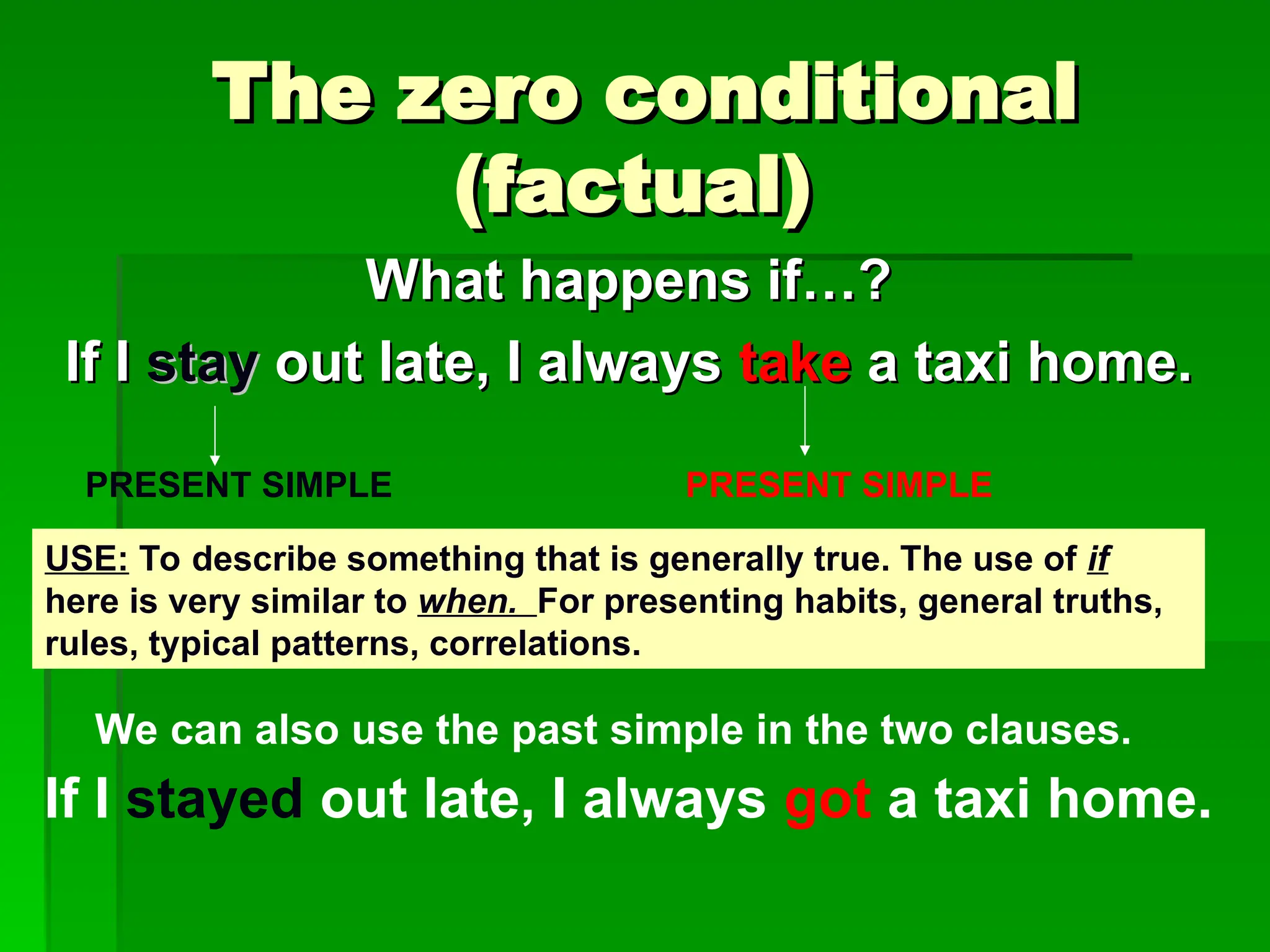conditional sentences. all four types of them | PPT