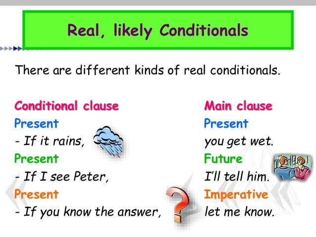 Conditional sentences i
