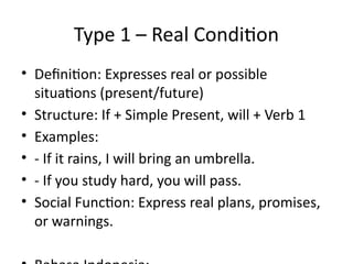 Comprehensive Guide to Conditional Sentences Type 1, 2, and 3 in ...