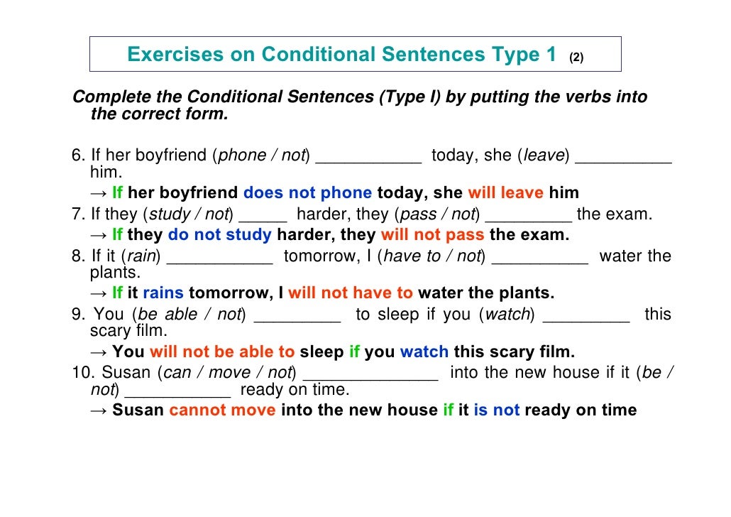 Contoh Soal Conditional Sentence Type 1