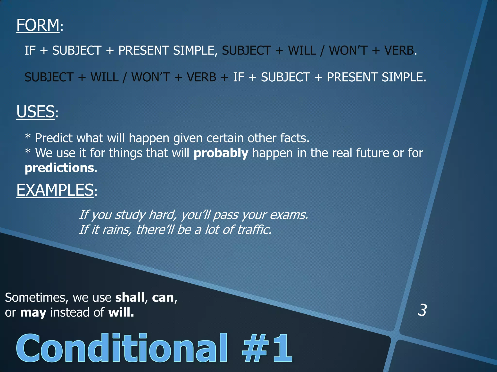 Conditionals slideshare | PPT