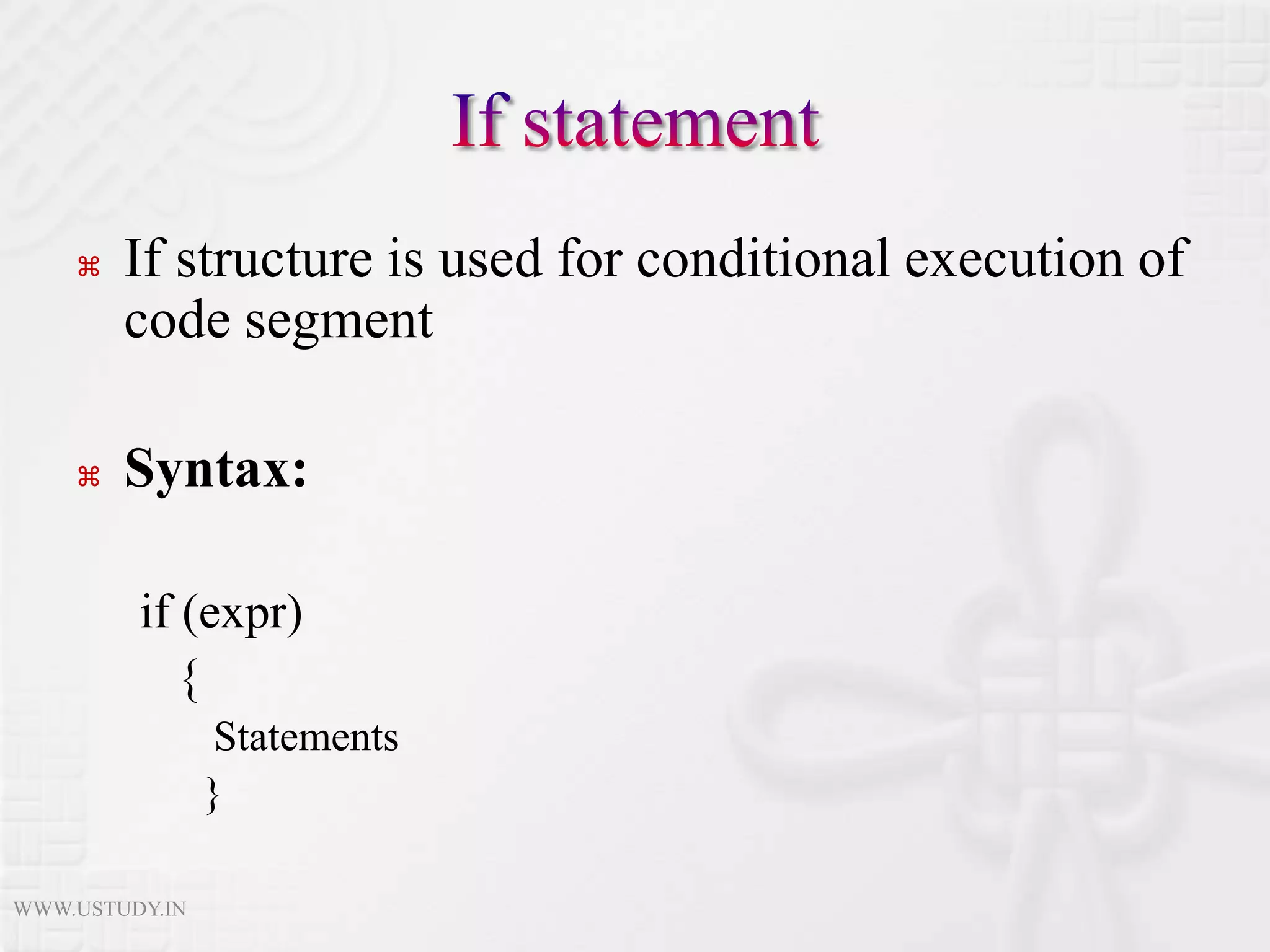 Conditional statement | PPTX