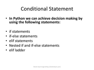 Conditional Statement.ppt | Programming Languages | Computing