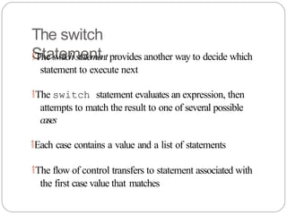 ICSE Class X Conditional Statements in java | PPTX