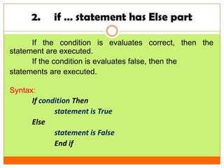 Conditional statements | PPT