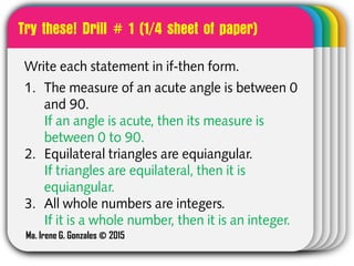 Conditional Statements | If-then Statements